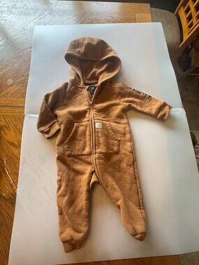 (NB27)  Carhartt 6 mo. warm jumpsuit. Unisex